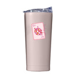 Just A Girl 20oz Lucky You Card Powder Coat Tumbler - Logo Brands - Flyclothing LLC