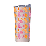 Just A Girl 20oz Disco Cowgirl Pattern Powder Coat Tumbler - Logo Brands - Flyclothing LLC