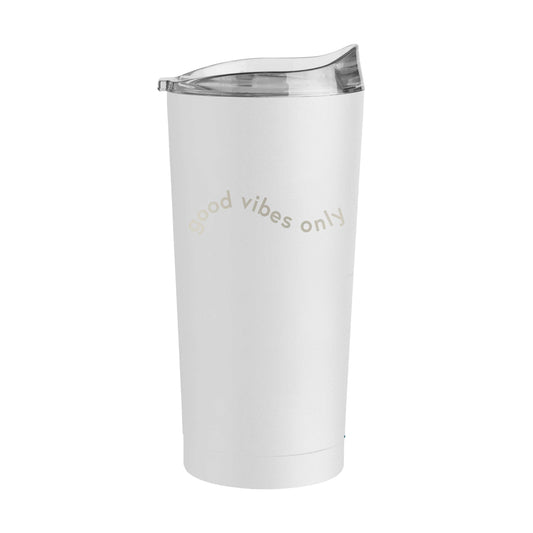 Just a Girl Good Vibes Only 20oz Powder Coat Tumbler - Logo Brands - Flyclothing LLC