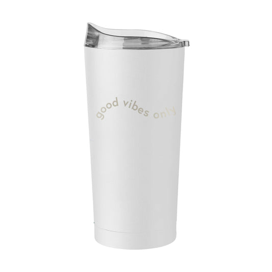Just a Girl Good Vibes Only 20oz Powder Coat Tumbler - Logo Brands - Flyclothing LLC