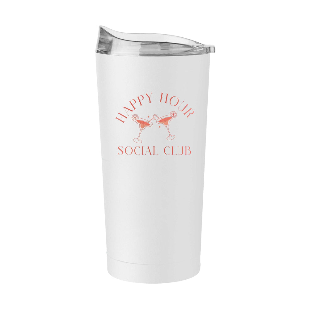 Just A Girl Happy Hour 20oz Powder Coat Tumbler - Logo Brands - Flyclothing LLC