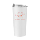 Just A Girl Happy Hour 20oz Powder Coat Tumbler - Logo Brands - Flyclothing LLC