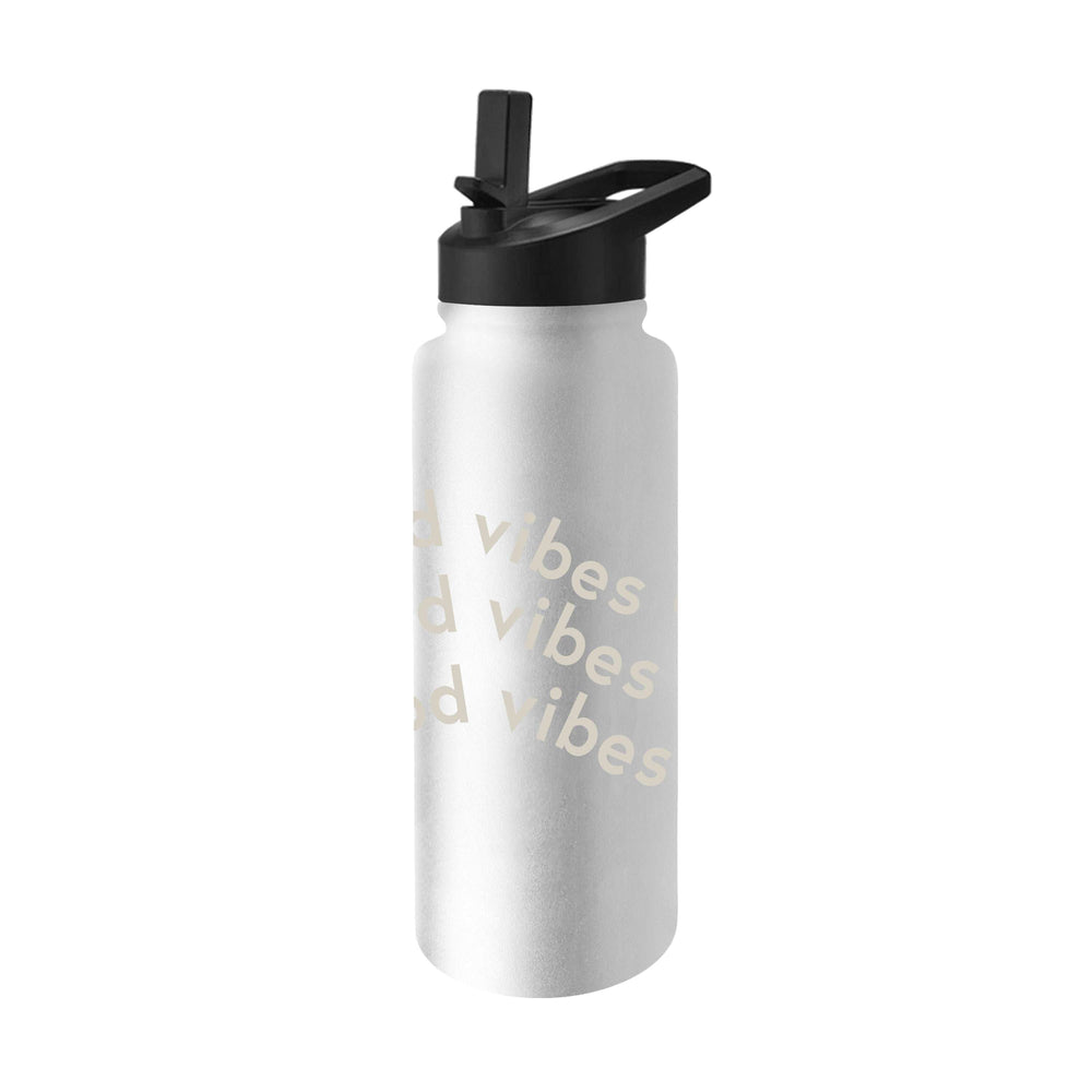 Just A Girl Good Vibes Only 34oz Quencher Bottle - Logo Brands - Flyclothing LLC