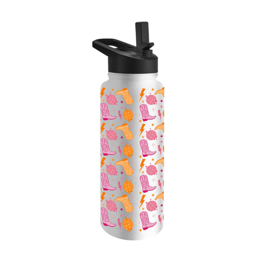 Just A Girl 34oz Disco Cowgirl Pattern Quencher Bottle - Logo Brands - Flyclothing LLC