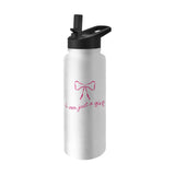 Just A Girl 34oz Pink Bow Quencher Bottle - Logo Brands - Flyclothing LLC