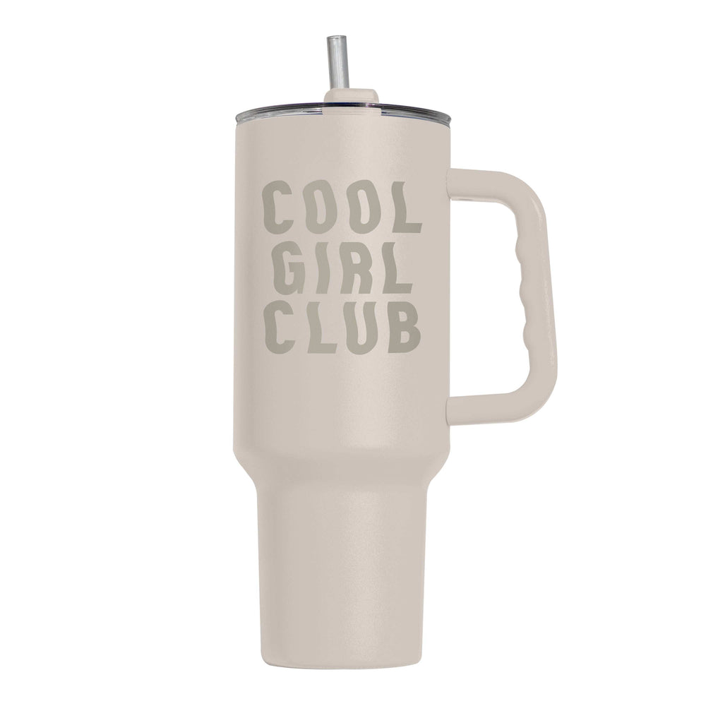 Just a Girl Cool Girl Cub 40oz Powder Coat Tumbler - Logo Brands - Flyclothing LLC