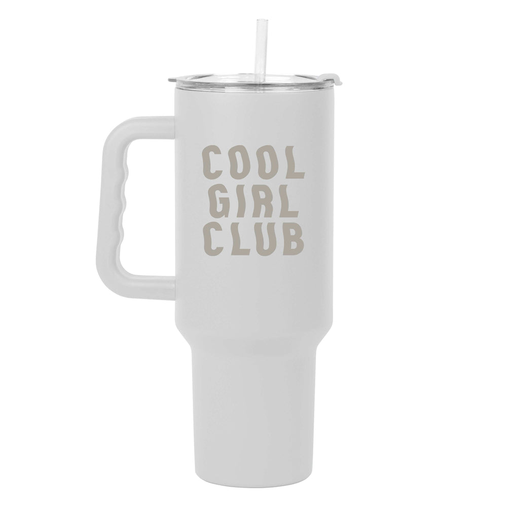 Just a Girl Cool Girl Cub 40oz Powder Coat Tumbler - Logo Brands - Flyclothing LLC