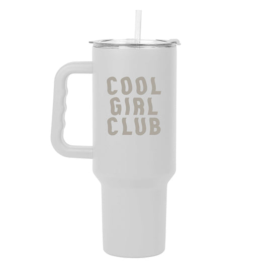 Just a Girl Cool Girl Cub 40oz Powder Coat Tumbler - Logo Brands - Flyclothing LLC