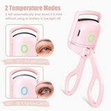 Electric Eyelash Curler USB Charging Model Fast Heating Portable Eye Lash Perm Shaping and Lasting Curling Thermal Eyelash Clip - ZeeBelle.com - Flyclothing LLC