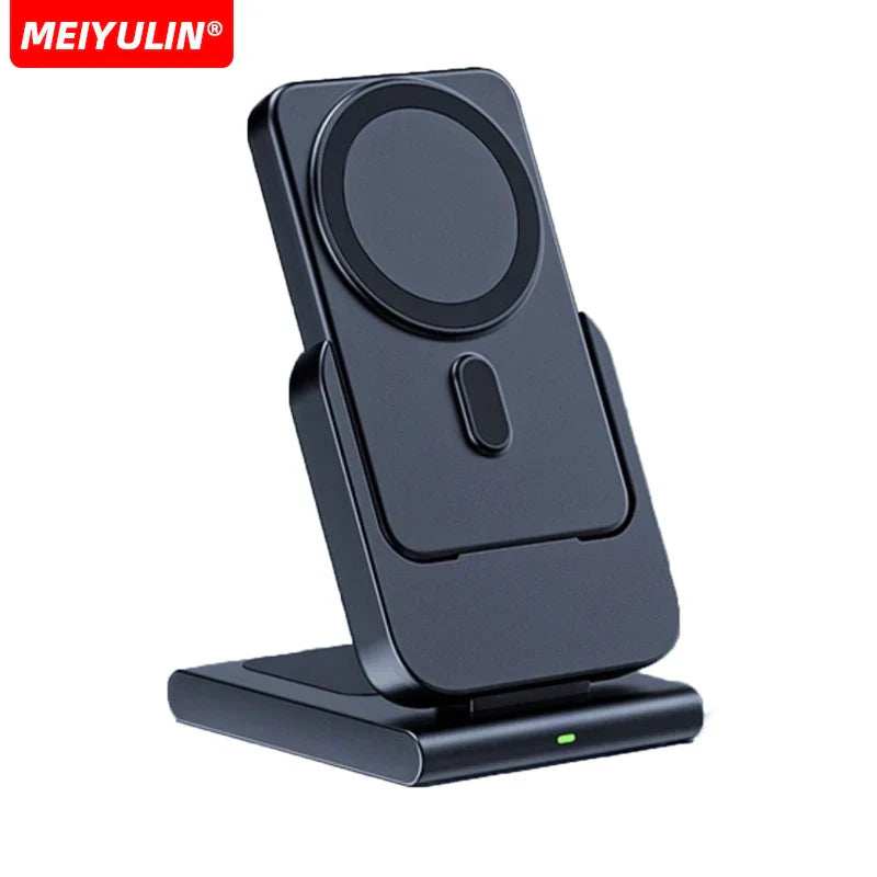 3in1 10000mAh Magnetic Wireless Power Bank Fast Charging Base Stand 5000mAh Portable External Battery for Apple iWatch iPhone 15 - ZeeBelle.com - Flyclothing LLC