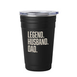 Father's Day Legend Husband Dad 22oz Stainless Cup - Logo Brands - Flyclothing LLC