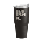 Father's Day Legend Husband Dad 30oz Powder Coat Tumbler - Logo Brands - Flyclothing LLC