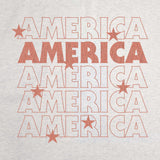 4th of July Sublimated America Repeating Sweatshirt Blanket - Logo Brands - Flyclothing LLC