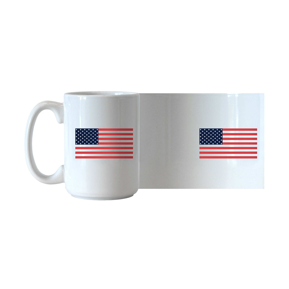 4th of July 15oz American Flag Sublimated Mug - Logo Brands - Flyclothing LLC