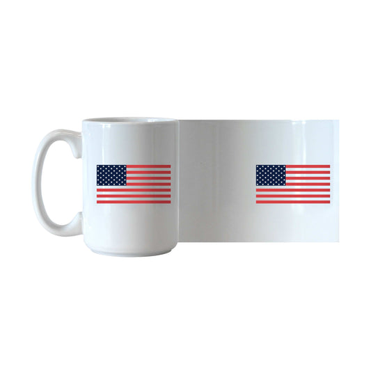 4th of July 15oz American Flag Sublimated Mug - Logo Brands - Flyclothing LLC