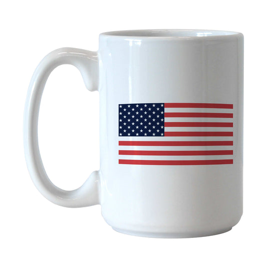 4th of July 15oz American Flag Sublimated Mug - Logo Brands - Flyclothing LLC
