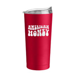 4th of July 20oz Red America Honey Powder Coat Tumbler - Logo Brands - Flyclothing LLC