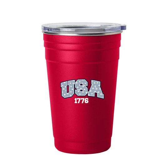 4th of July 22oz Red USA Stainless Cup - Logo Brands - Flyclothing LLC