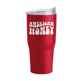 4th of July 30oz Red America Honey Powder Coat Tumbler - Logo Brands - Flyclothing LLC