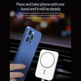 15W Qi Car Charger Type C Mobile Phone Magsafing Wireless Charger Car Mount Magnetic Holder For IPhone12 13 Pro Car Charging - ZeeBelle.com - Flyclothing LLC