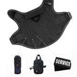 4 Metal Buckles Dog Harness Reflective Military Tactical Pet Training Walking Vest Soild Harnesses with Handle For Large Dogs - ZeeBelle.com - Flyclothing LLC