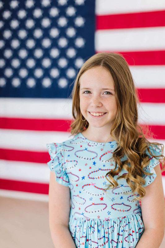 SALE Miss Americana (Mila's Version) Flutter Sleeve Twirl Dress - Mila & Rose ® - Flyclothing LLC