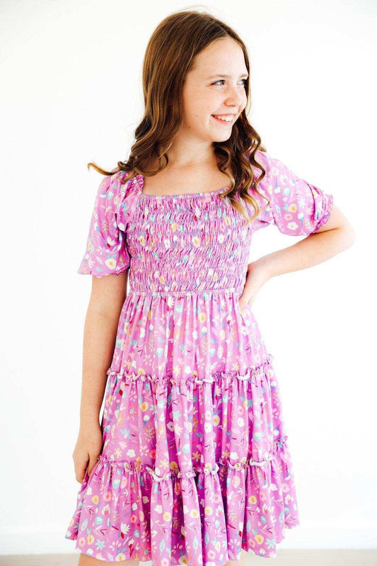 SALE Playful Posy Smocked Ruffle Dress - Mila & Rose ® - Flyclothing LLC