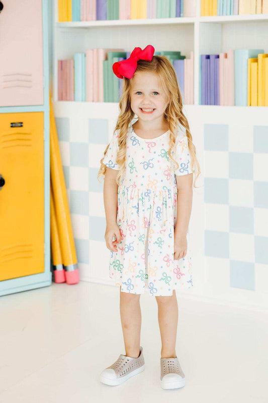 SALE Tied in Love S/S Pocket Twirl Dress - Mila & Rose ® - Flyclothing LLC