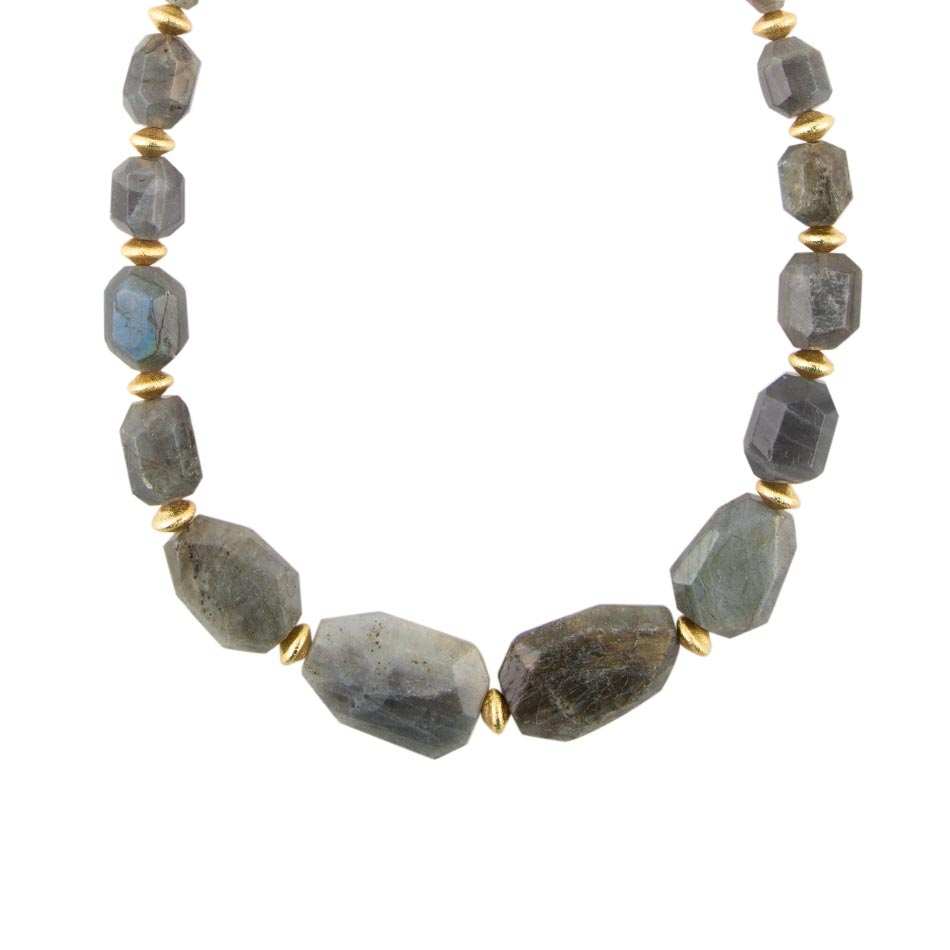 Bold Labradorite Statement Necklace - Barse Jewelry - Flyclothing LLC