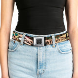 BD Wings Logo CLOSE-UP Full Color Black Silver Seatbelt Belt - Death Before Dishonor Olive Webbing - Buckle-Down - Flyclothing LLC