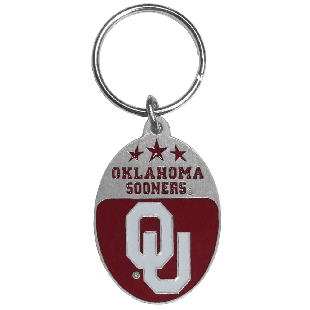 Oklahoma Sooners Carved Metal Key Chain - Oklahoma Sooners - Flyclothing LLC