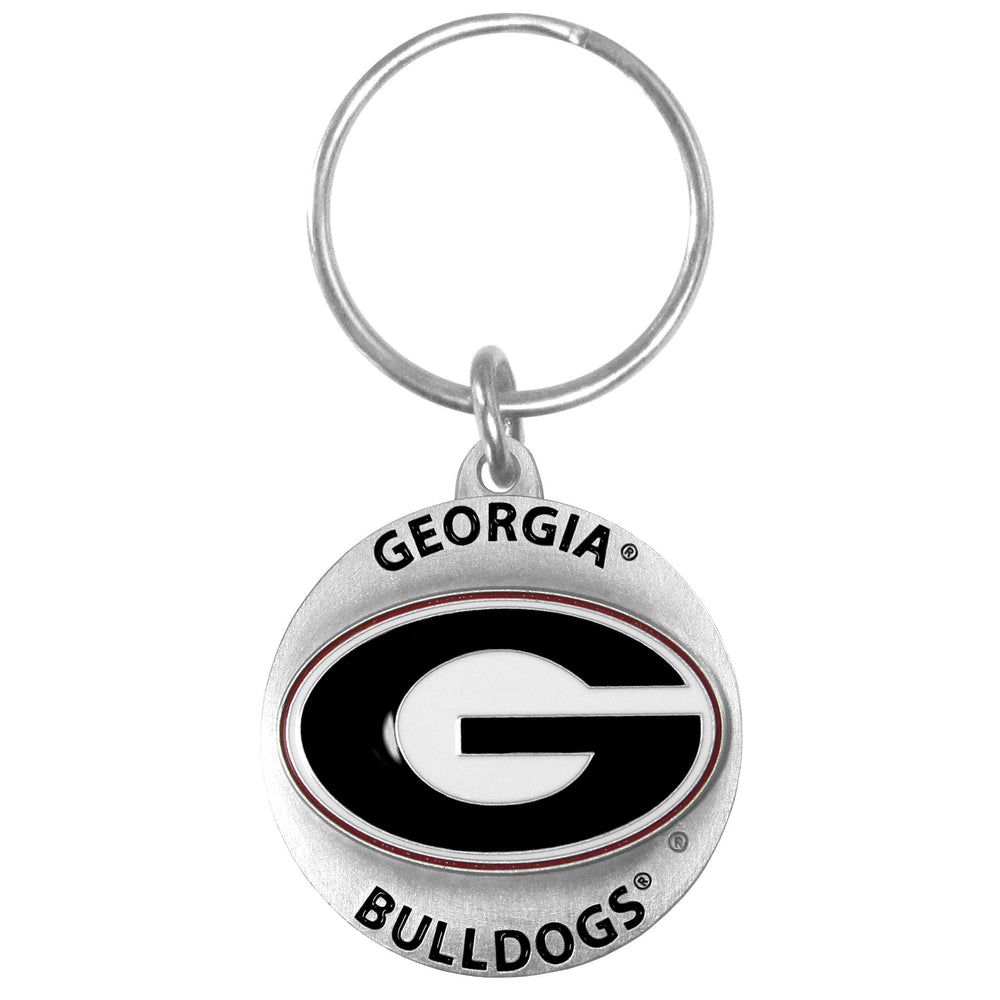 Georgia Bulldogs Carved Metal Key Chain - Georgia Bulldogs - Flyclothing LLC