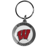 Wisconsin Badgers Carved Metal Key Chain - Wisconsin Badgers - Flyclothing LLC