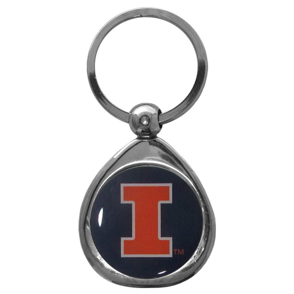Illinois Fighting Illini Chrome Key Chain - Illinois Fighting Illini - Flyclothing LLC