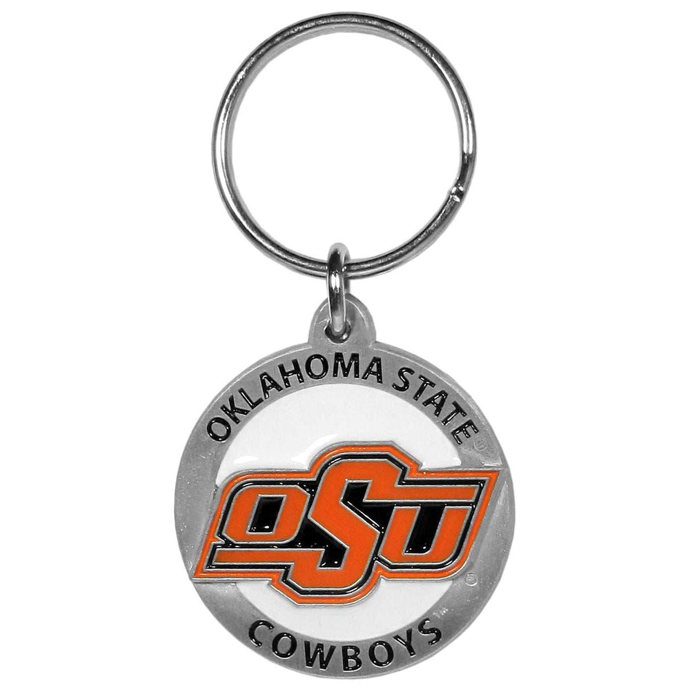 Oklahoma State Cowboys Carved Metal Key Chain - Oklahoma St. Cowboys - Flyclothing LLC