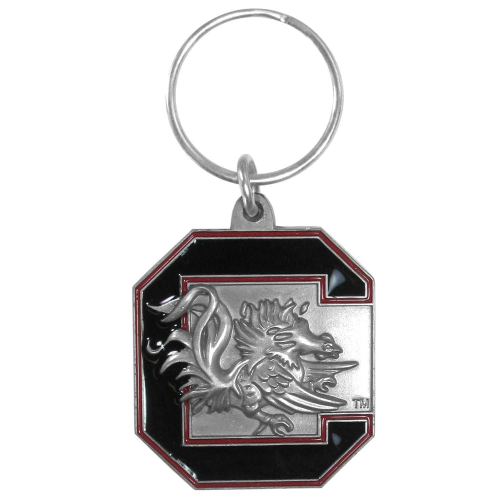S. Carolina Gamecocks Carved Metal Key Chain - S. Carolina Gamecocks - Flyclothing LLC