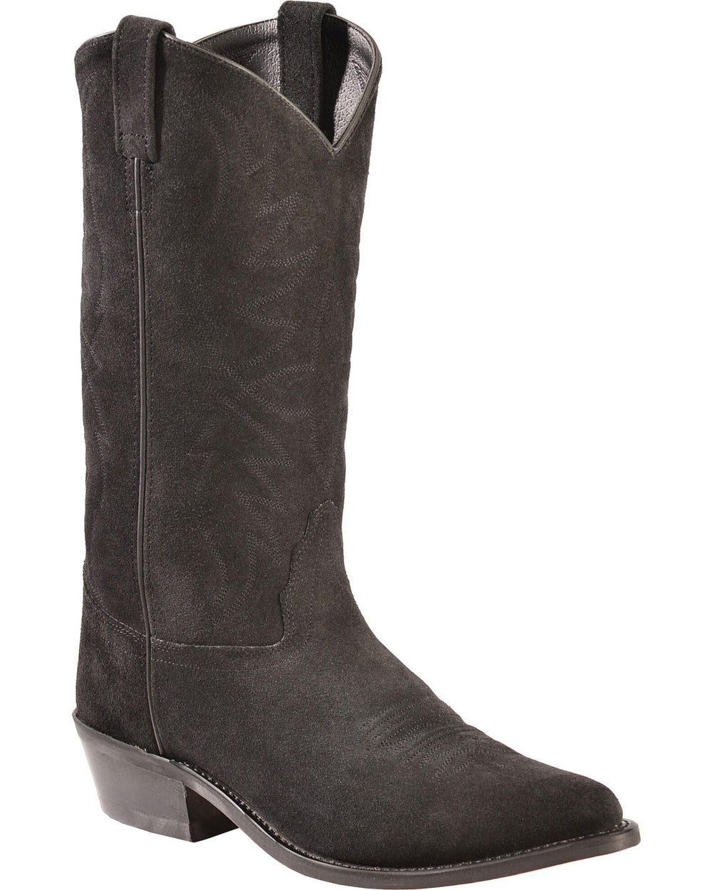 Old West Mens Black Suede All Over Leather 13" Boot - Old West - Flyclothing LLC