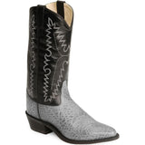 Old West Mens Grey Elephant Print All Over Leather 13" Boot - Old West