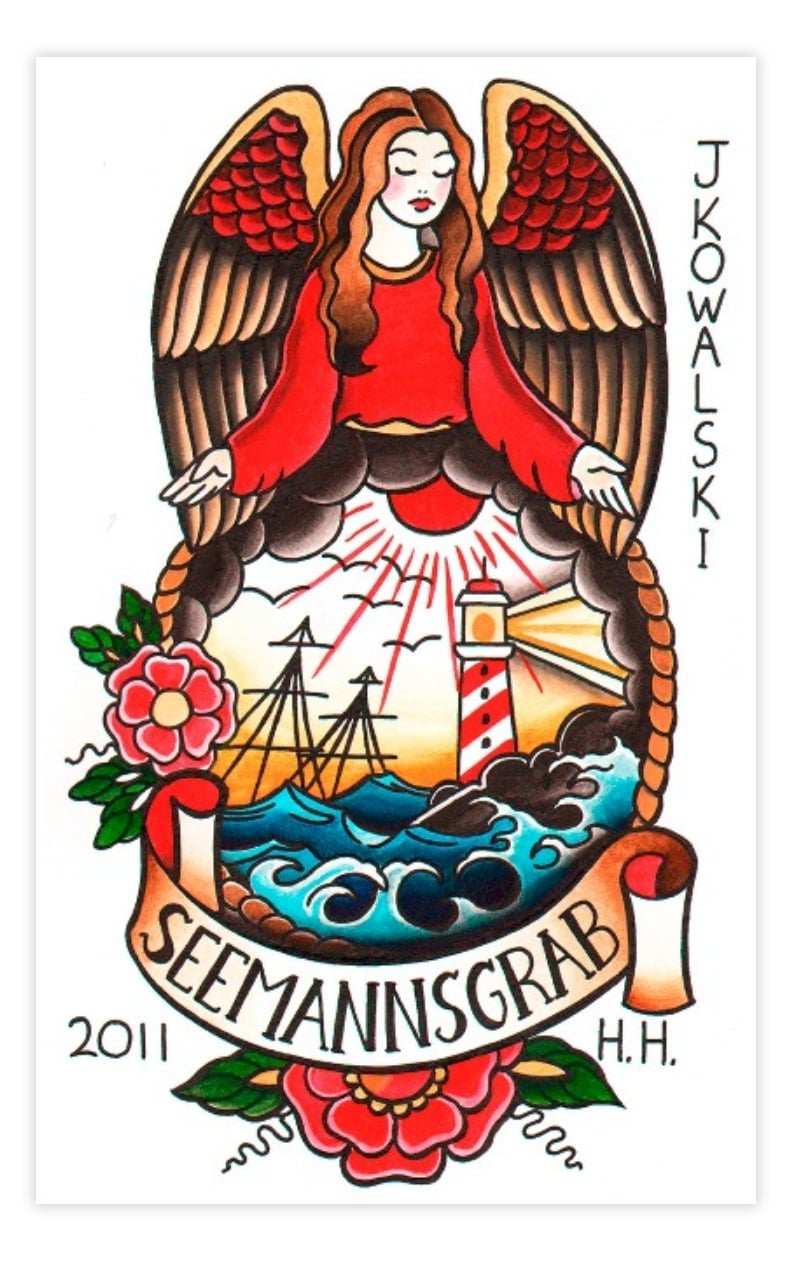 Black Market Art Company SEEMANNSGRAB Print - Black Market Art Company - Flyclothing LLC