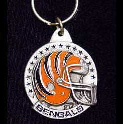 Cincinnati Bengals Carved Metal Key Chain - Cincinnati Bengals - Flyclothing LLC