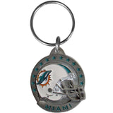 Miami Dolphins Carved Metal Key Chain - Miami Dolphins - Flyclothing LLC