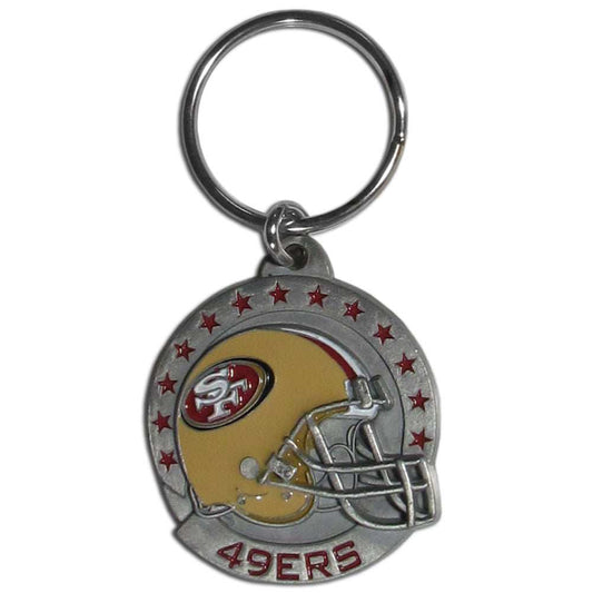 San Francisco 49ers Carved Metal Key Chain - San Francisco 49ers - Flyclothing LLC