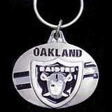 Las Vegas Raiders Oval Carved Metal Key Chain - Las Vegas Raiders - Flyclothing LLC