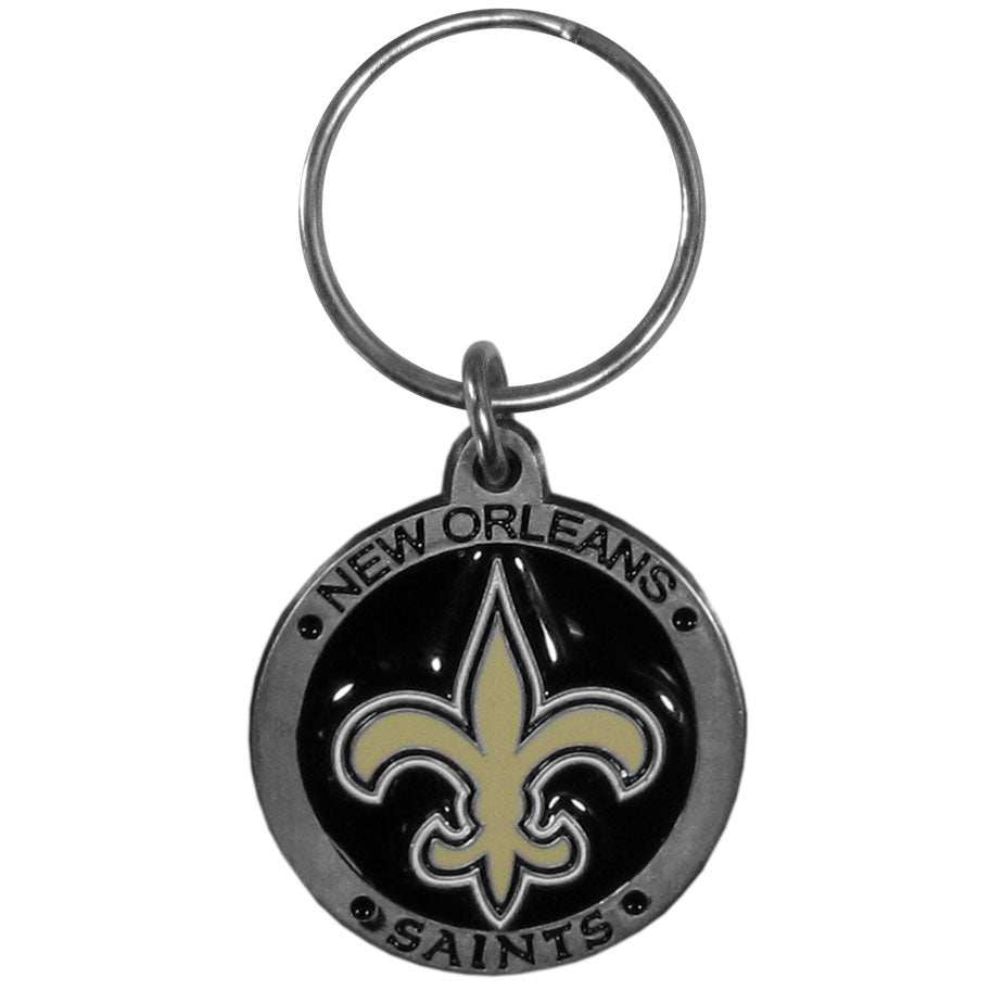 New Orleans Saints Carved Metal Key Chain - New Orleans Saints - Flyclothing LLC