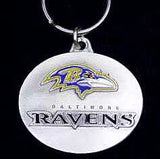 Baltimore Ravens Oval Carved Metal Key Chain - Baltimore Ravens - Flyclothing LLC