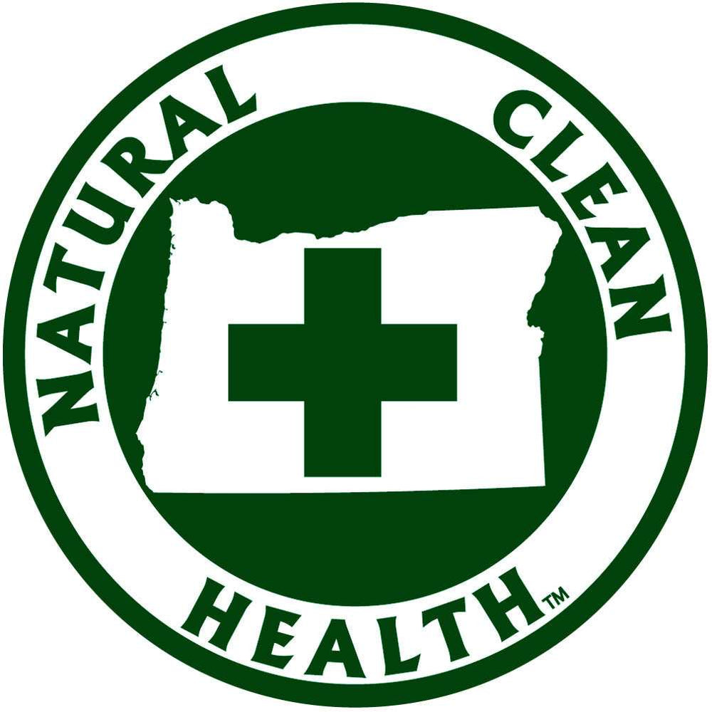 Oregon Natural Clean Health Medicinal Marijuana Round Auto Decal - Siskiyou Originals - Flyclothing LLC
