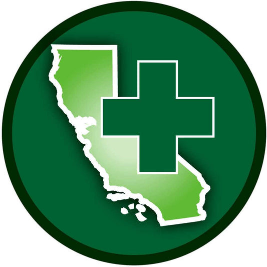 California Cross Medicinal Marijuana Round Auto Decal - Siskiyou Originals - Flyclothing LLC