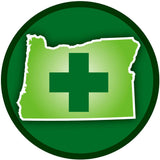 Oregon Cross Medicinal Marijuana Round Auto Decal - Siskiyou Originals - Flyclothing LLC