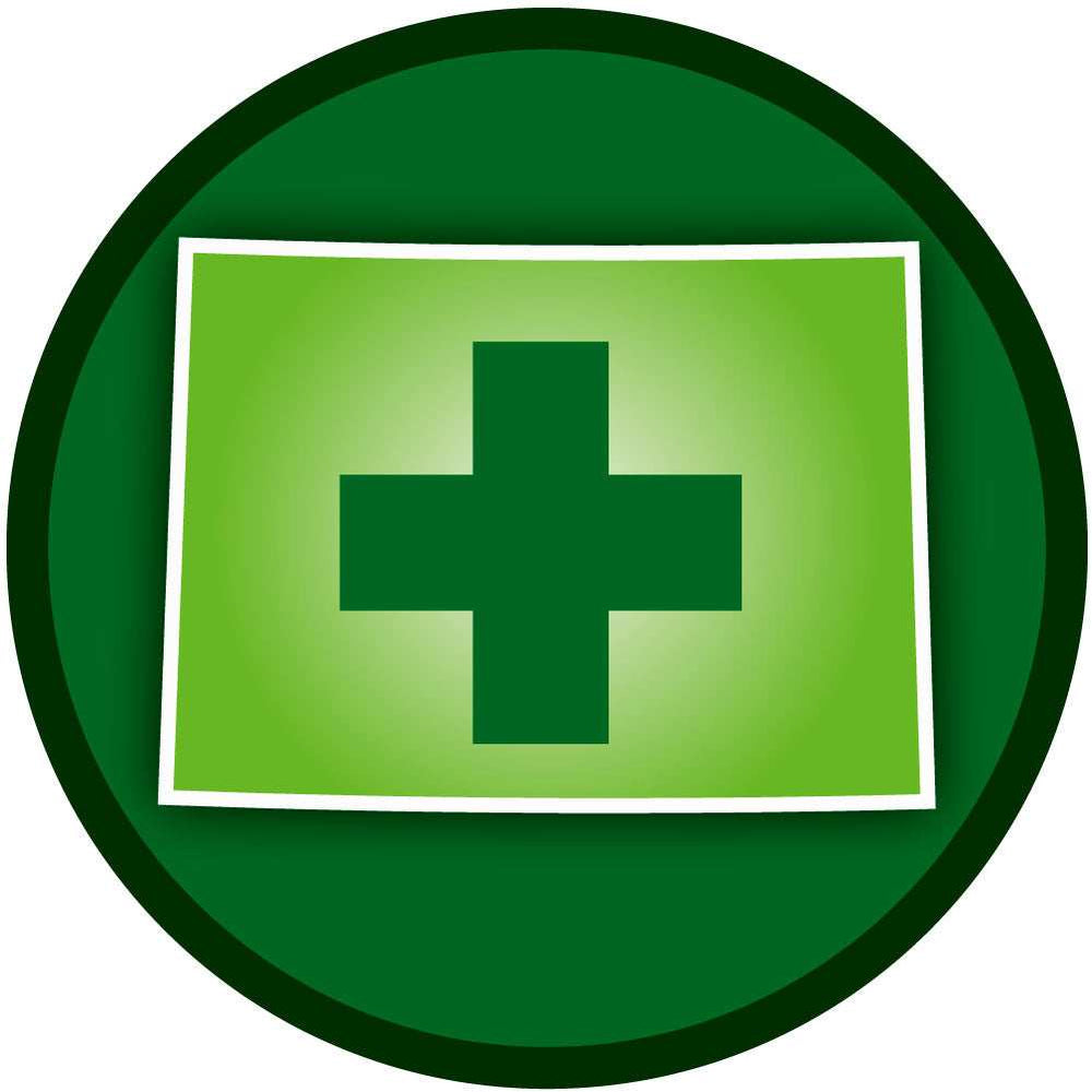 Colorado Cross Medicinal Marijuana Round Auto Decal - Siskiyou Originals - Flyclothing LLC