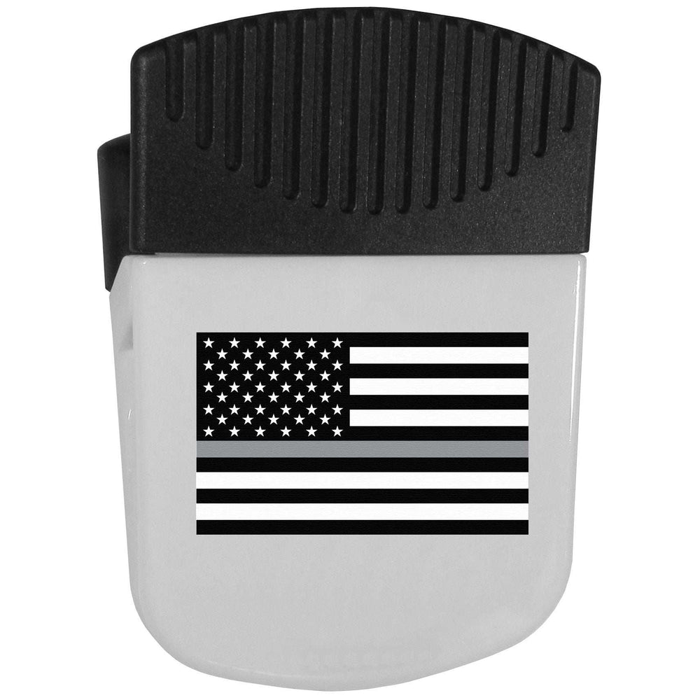 Thin Gray Line Veterans Flag Chip Clip Magnet With Bottle Opener - Veteran - Flyclothing LLC